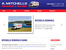 Tablet Screenshot of amitchellsremovals.com.au